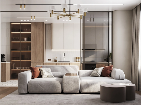 Дизайн интерьера в Москве "ЖК Город у реки"