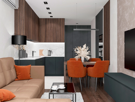 Дизайн интерьера в Москве "Квартира в стиле минимализм"