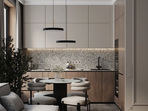 Частная архитектура в Москве "Квартира в современном стиле г.Санкт-Петербург, ЖК Grand View"