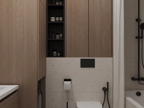 Дизайн интерьера в Москве "ДИЗАЙН-ПРОЕКТ КВАРТИРЫ 40 м2 - OCEAN CORALS"