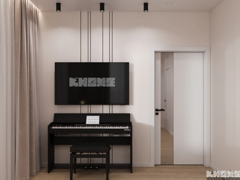 Дизайн интерьера в Москве "КВАРТИРА ДЛЯ МУЗЫКАНТА"