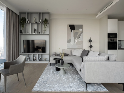 Дизайн интерьера в Москве "Дизайн интерьера апартаментов в Neva Towers, Москва-Сити"