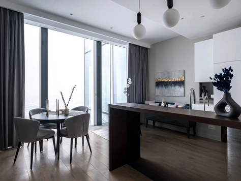 Дизайн интерьера в Москве "Дизайн интерьера апартаментов в Neva Towers, Москва-Сити"