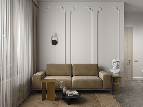 Дизайн интерьера в Москве "Апартаменты в ЖК "Серебряный фонтан""