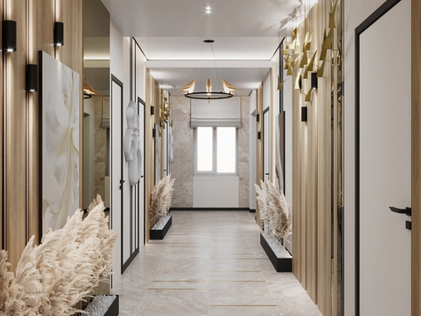 Дизайн интерьера завода в Москве "Проект коридора, завод СЭП"