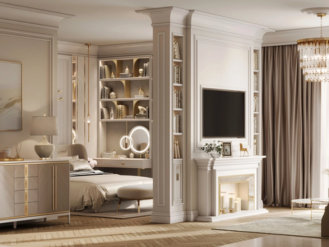 Дизайн интерьера квартиры-студии в Москве "ЖК Олимпийская деревня |  Open Space | ВАРИАНТ 1"