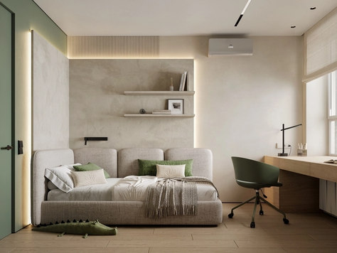 Дизайн интерьера детской в Москве "10 м² для учёбы, игр и отдыха — детская в ЖК «Новая жизнь»"