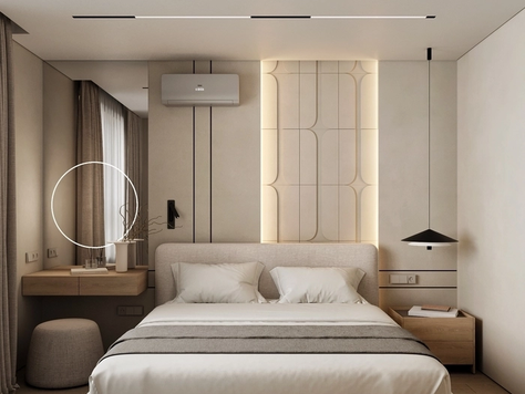 Дизайн интерьера спальни в Москве "ЖК "Новая Жизнь", спальня"