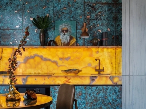 Дизайн интерьера апартаментов в Москве "Возвращение охотника "