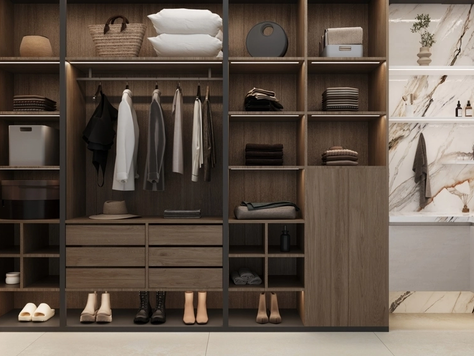 Дизайн интерьера в Москве "ЖК Kokos (118 кв). Гардеробная и постирочная"