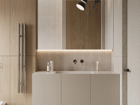 Дизайн интерьера Частного дома в Москве "Дом (240 кв). Детский санузел"