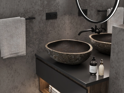 Дизайн интерьера в Москве "ЖК Kokos (118 кв). Гостевой санузел"