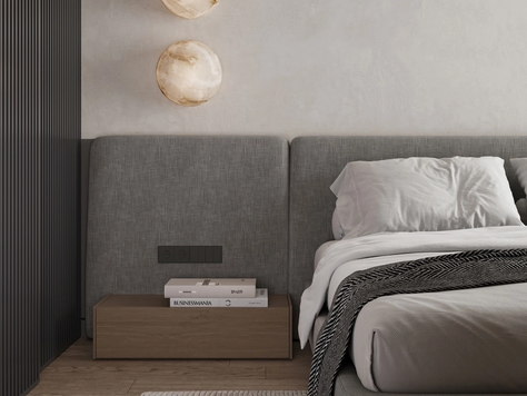 Дизайн интерьера в Москве "ЖК Primavera (53 кв). Спальня и кабинет"