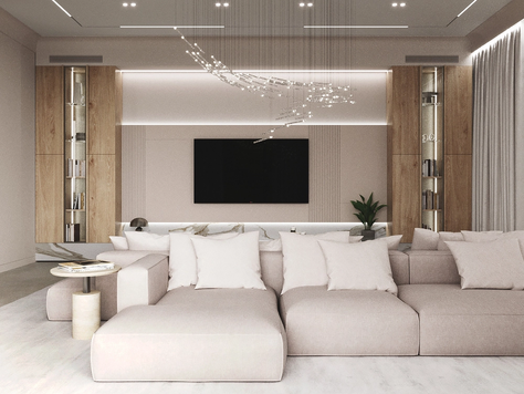 Дизайн интерьера загородного дома в Москве "Миллениум Парк"