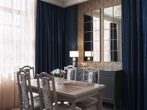 Дизайн интерьера отеля в Москве "Двухуровневый люкс отеля"