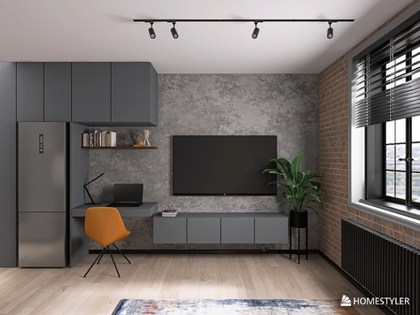 Дизайн интерьера в Москве "Квартира-студия"