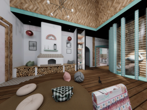 Дизайн интерьера в Москве "Сказка древних рун"