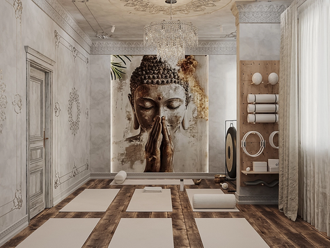 Дизайн интерьера в Москве "Йога студия"