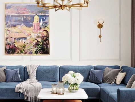 Дизайн интерьера загородного дома в Москве "Частный дом "