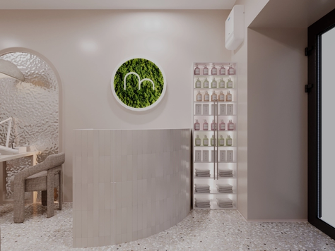 Дизайн интерьера салона красоты в Москве "Студия маникюра Maison Beauty"