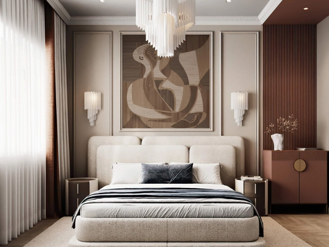 Дизайн интерьера в Москве "ИНТЕРЬЕР КВАРТИРЫ ЖК RIVER SKY 80 КВ.М"