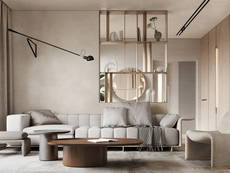 Дизайн интерьера четырехкомнатной квартиры в Москве "NEW DAY"