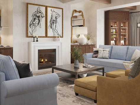 Дизайн интерьера коттеджа в Москве "Проект коттеджа Крым 400м2"