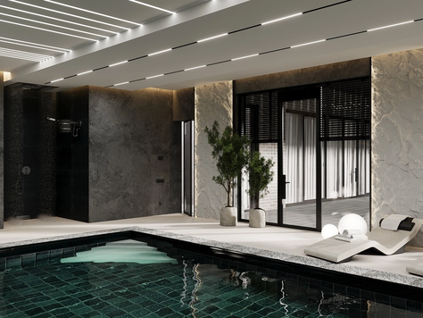 Дизайн интерьера коттеджа в Москве "Дизайн-проект коттеджа 450 м.кв"