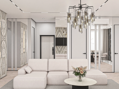 Дизайн интерьера двухкомнатной квартиры в Москве "Современная квартира в Москве"