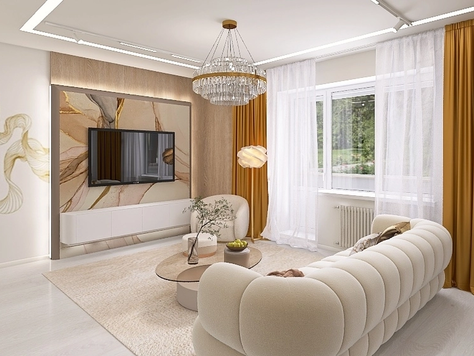 Дизайн интерьера в Москве "Четырехкомнатная квартира 160 кв.м."