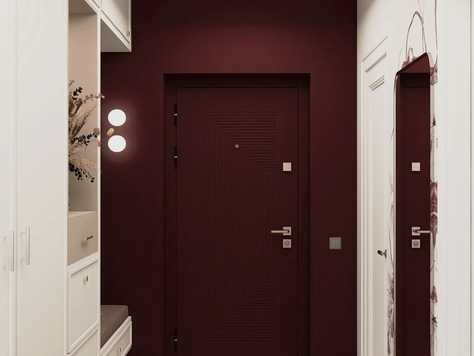 Дизайн интерьера двухкомнатной квартиры в Москве "Яркая квартира в ЖК Gold Land "