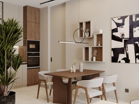 Дизайн интерьера в Москве "Квартира с налётом Джапанди, Zara home"