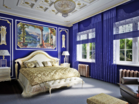 Дизайн интерьера комнаты в Москве "Спальня в классическом стиле"